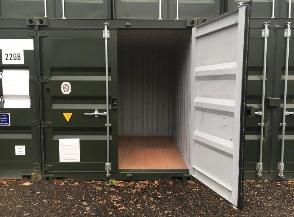 LJ Storage secure yard view